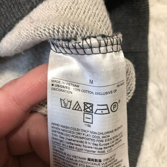 BANANA Republic abstract mesh cut out crewneck sweatshirt size M - Picture 6 of 10